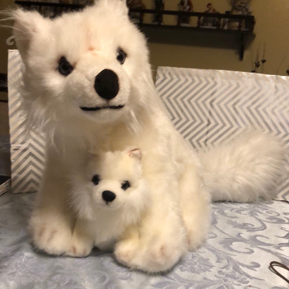 FINE TOY Co.Ltd Dog w/Puppy baby stuffed Animal 22 - Picture 1 of 5